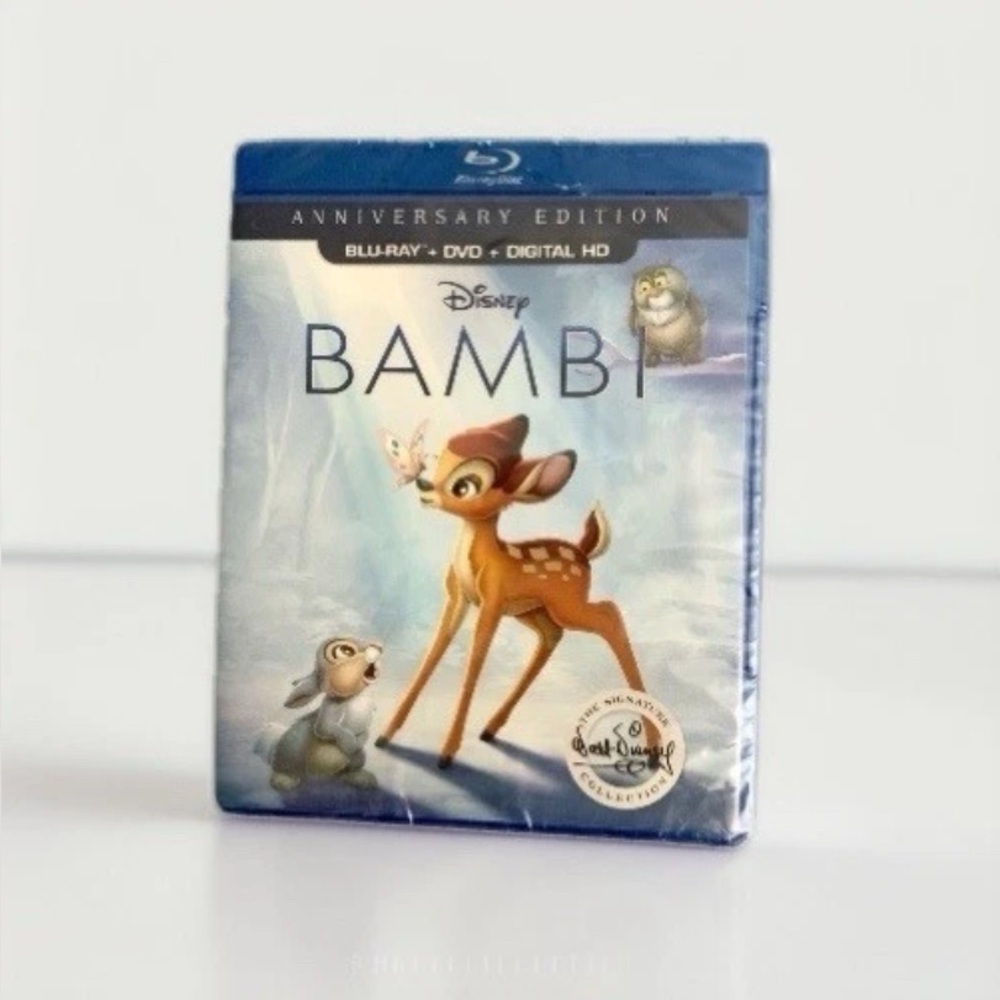 Bambi Anniversary Signature Edition[Blu-ray] Disney‎ New And Sealed- No Slip Cvr